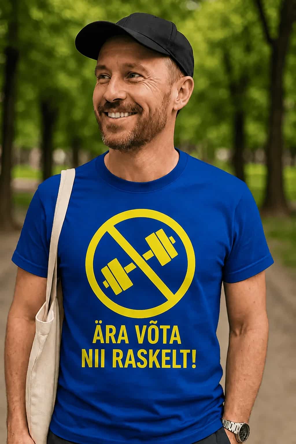 Naljakas T-särk „Ära võta nii raskelt!“