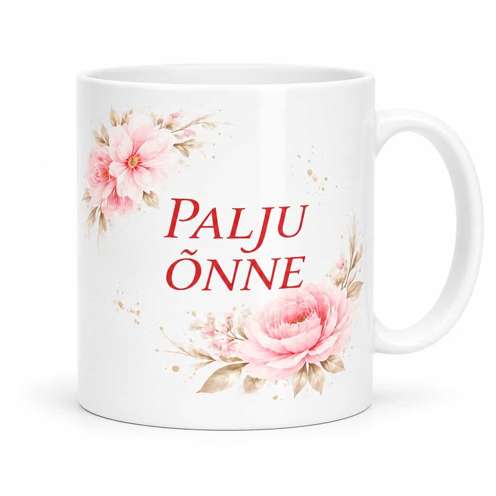 Naljakas kruus Palju õnne – PALJU ÕNNE