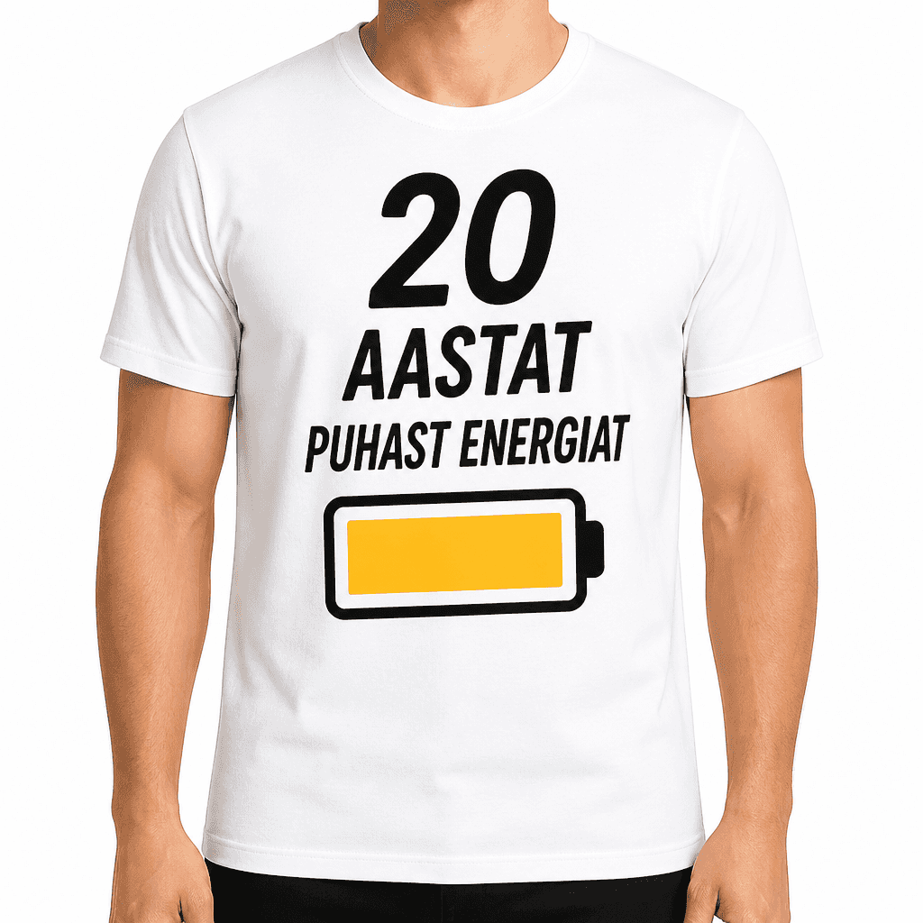 T-särk 20. sünnipäevaks – 20 aastat puhast energiat