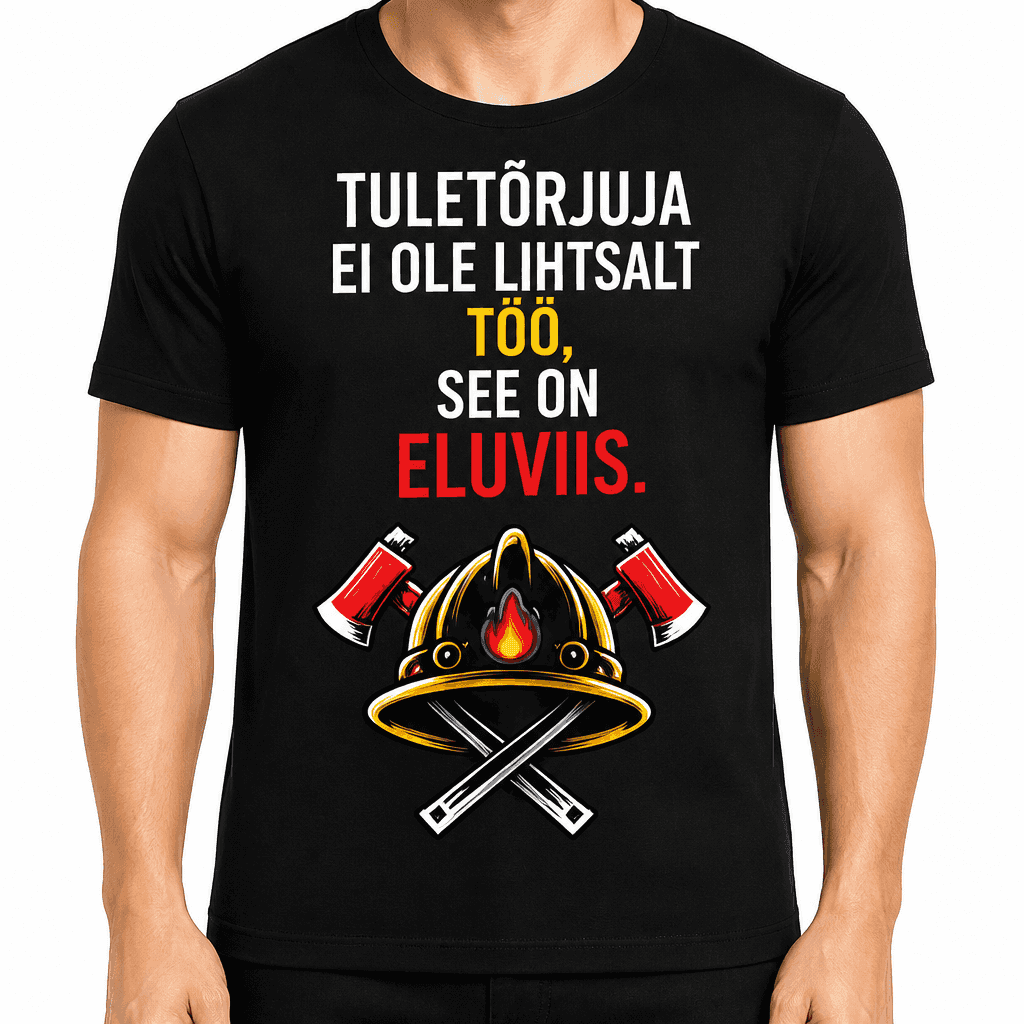 Tuletõrjuja T-särk – Tuletõrjuja ei ole lihtsalt töö, see on eluviis.