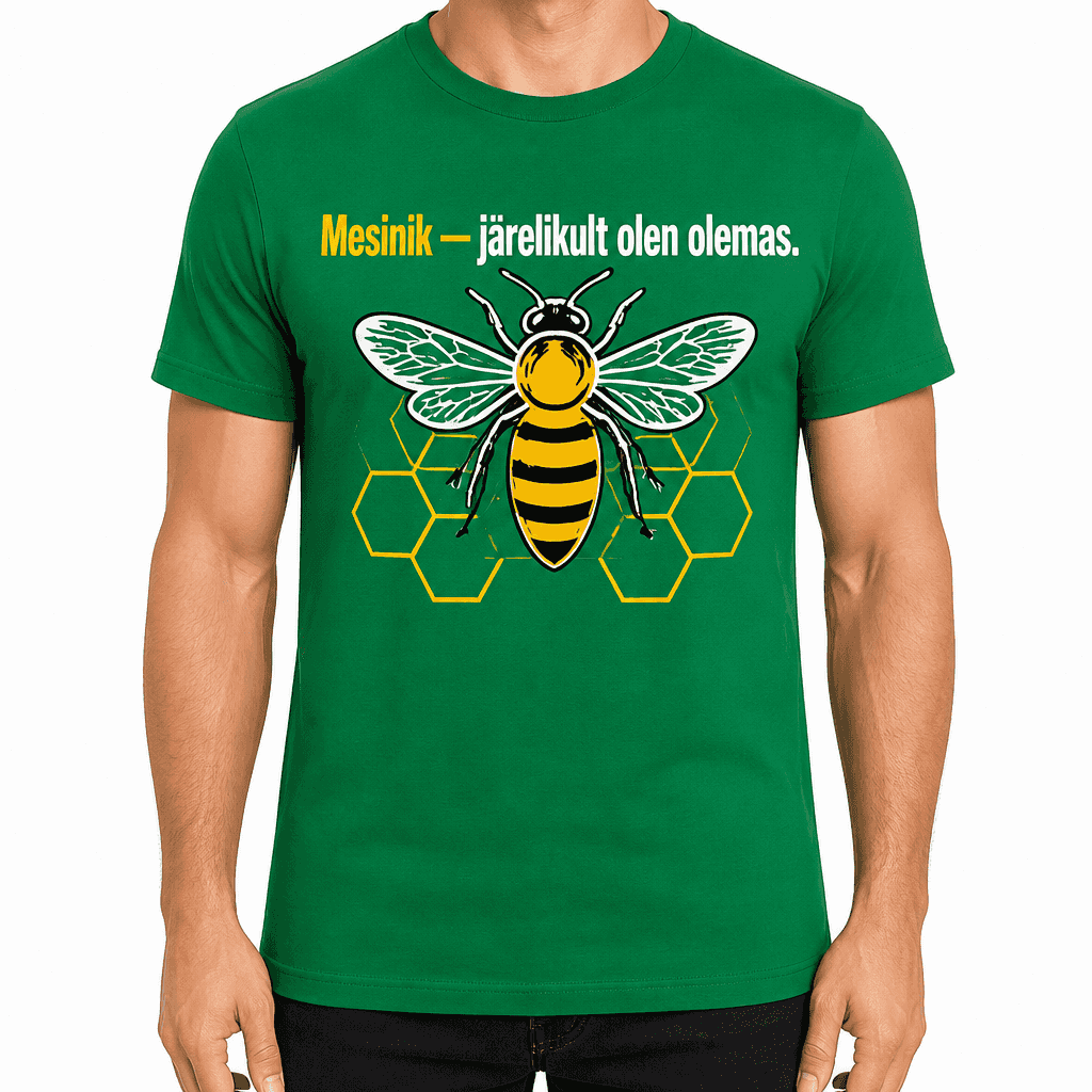 Mesiniku T-särk – Mesinik — järelikult olen olemas.