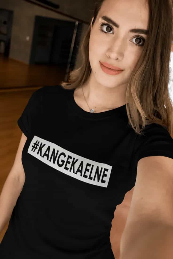 Naljakas T-särk Kangekaelne #KANGEKAELNE