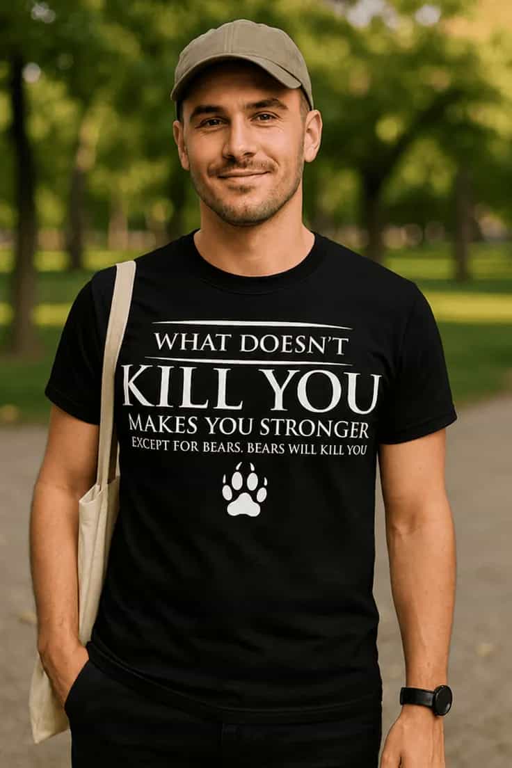 Naljakas T-särk Karud tapavad sind – BEARS WILL KILL