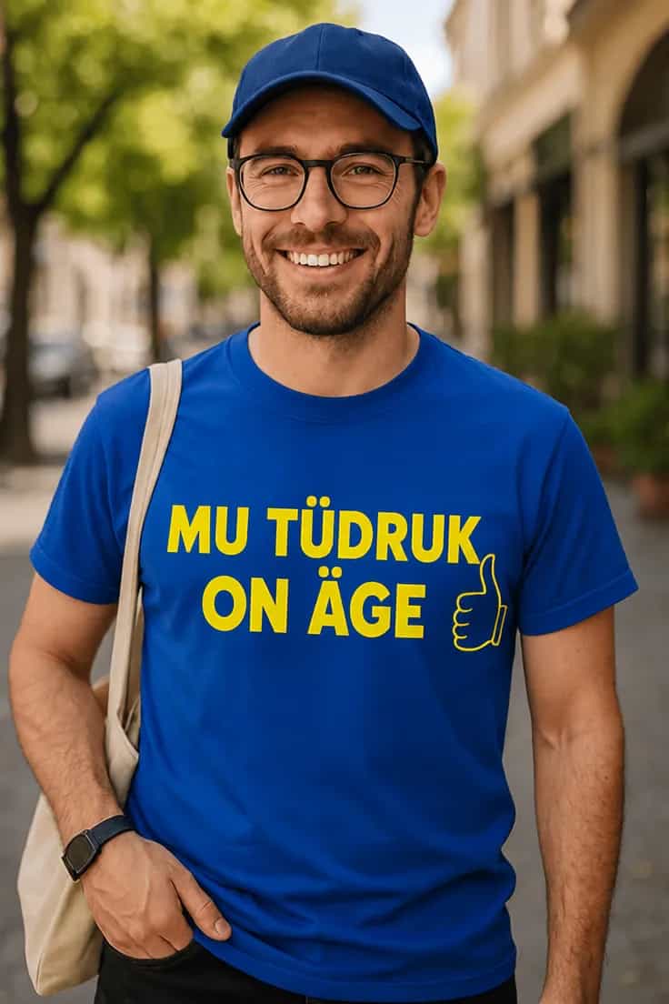 Naljakas T-särk Mu tüdruk on äge – MU TÜDRUK ON ÄGE