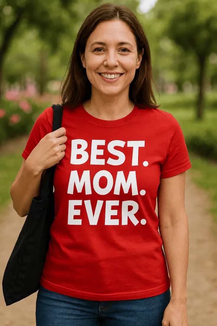 Naljakas T-särk Parim ema – BEST. MOM. EVER.