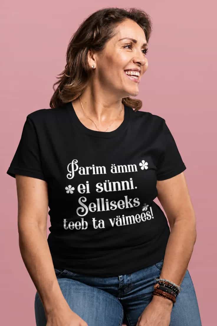 Naljakas T-särk parim ämm väimehelt – Parim ämm
