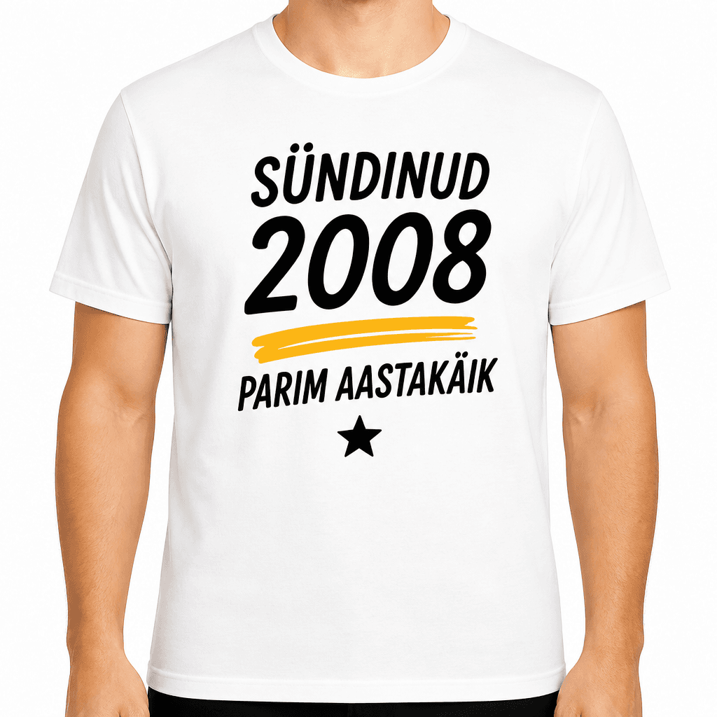 T-särk 18. sünnipäevaks – Sündinud 2008 parim aastakäik