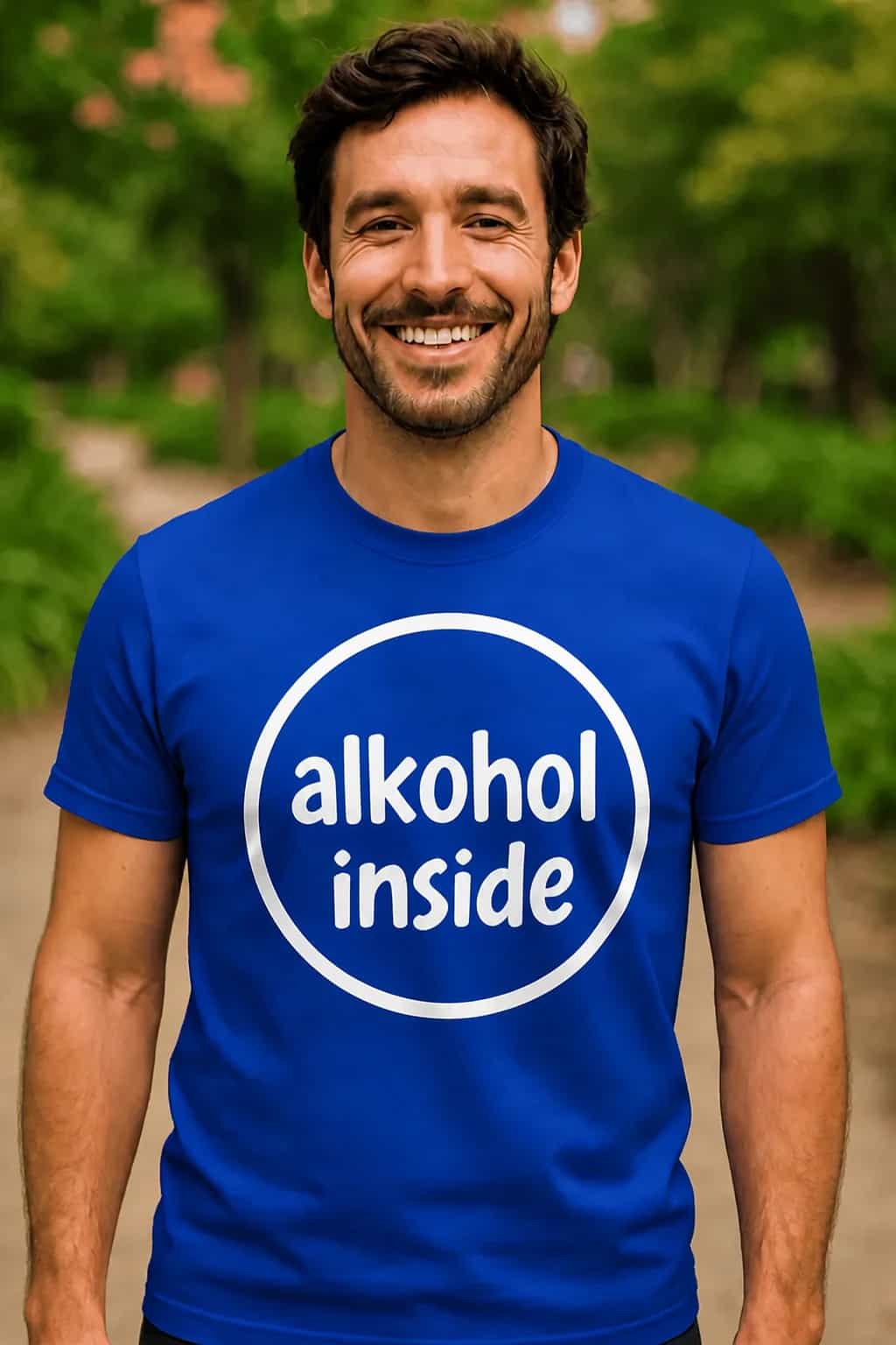 Naljakas T-särk „Alkohol inside“