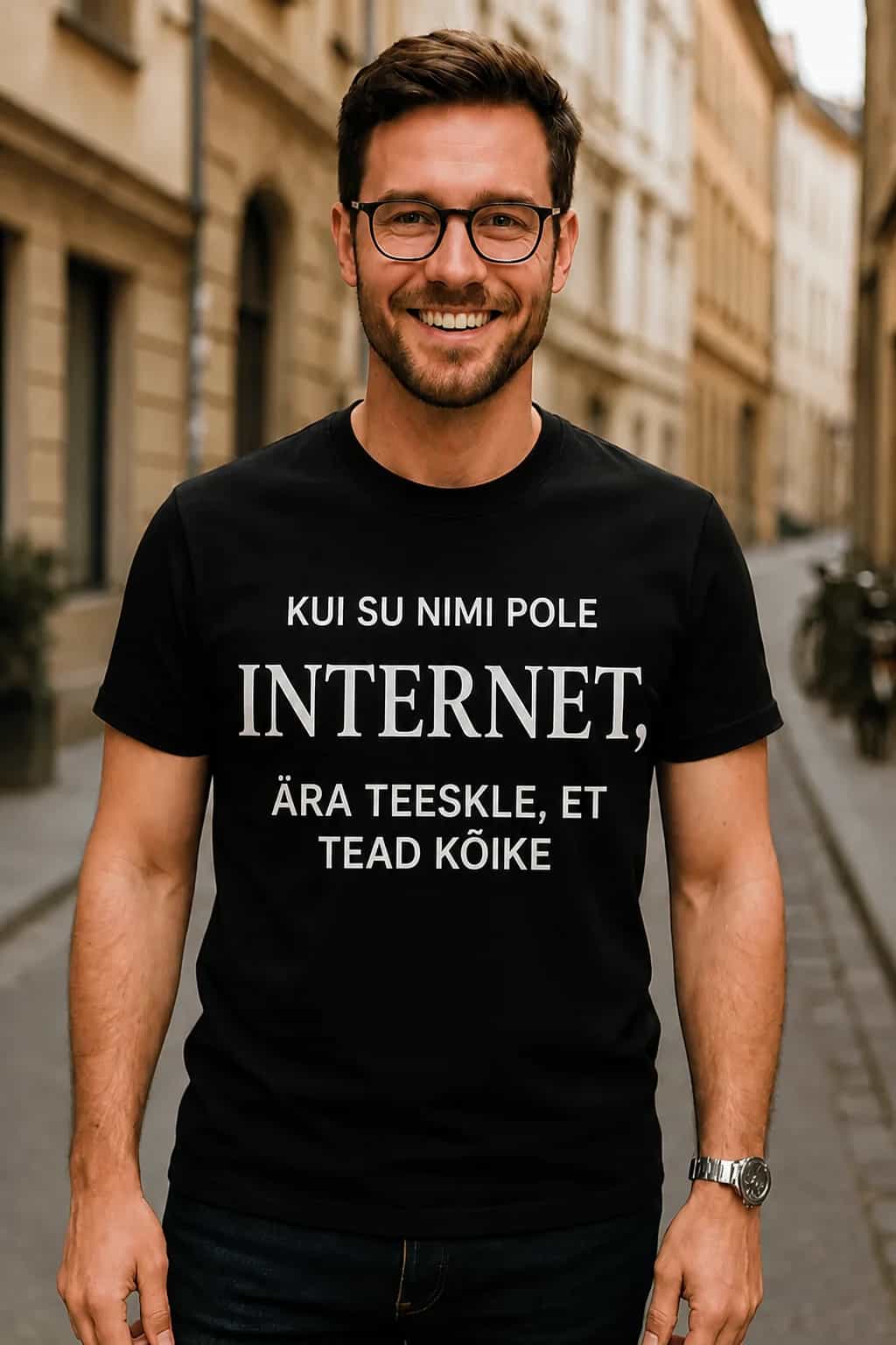 Naljakas T-särk „Ära teeskle, et tead kõike“