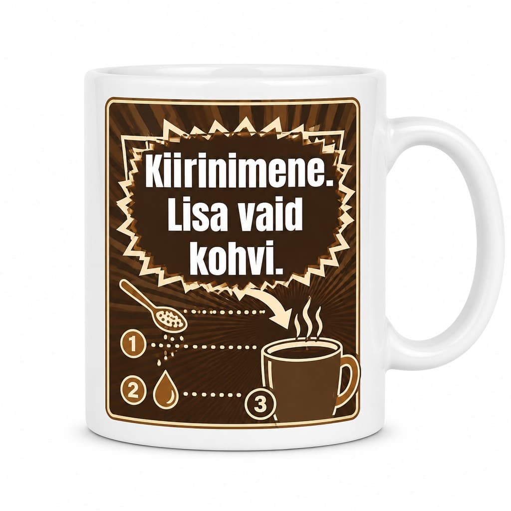 Kohvikruus – Kiirinimene. Lisa vaid kohvi.
