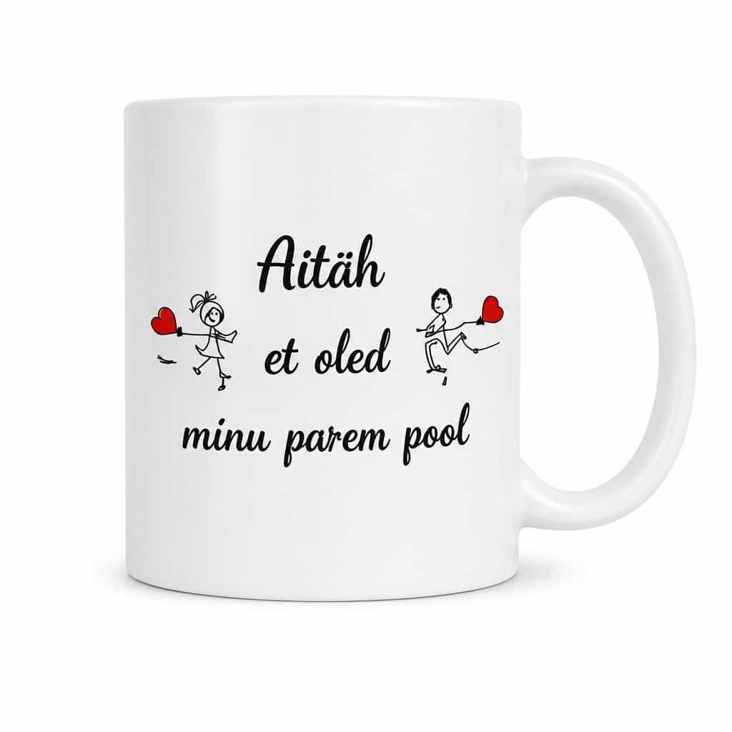 Naljakas kruus Parem pool – Aitäh et oled minu parem pool