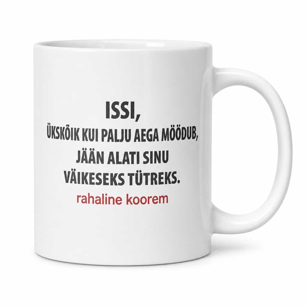 Naljakas kruus Rahaline koorem – ISSI, ÜKSKÕIK KUI