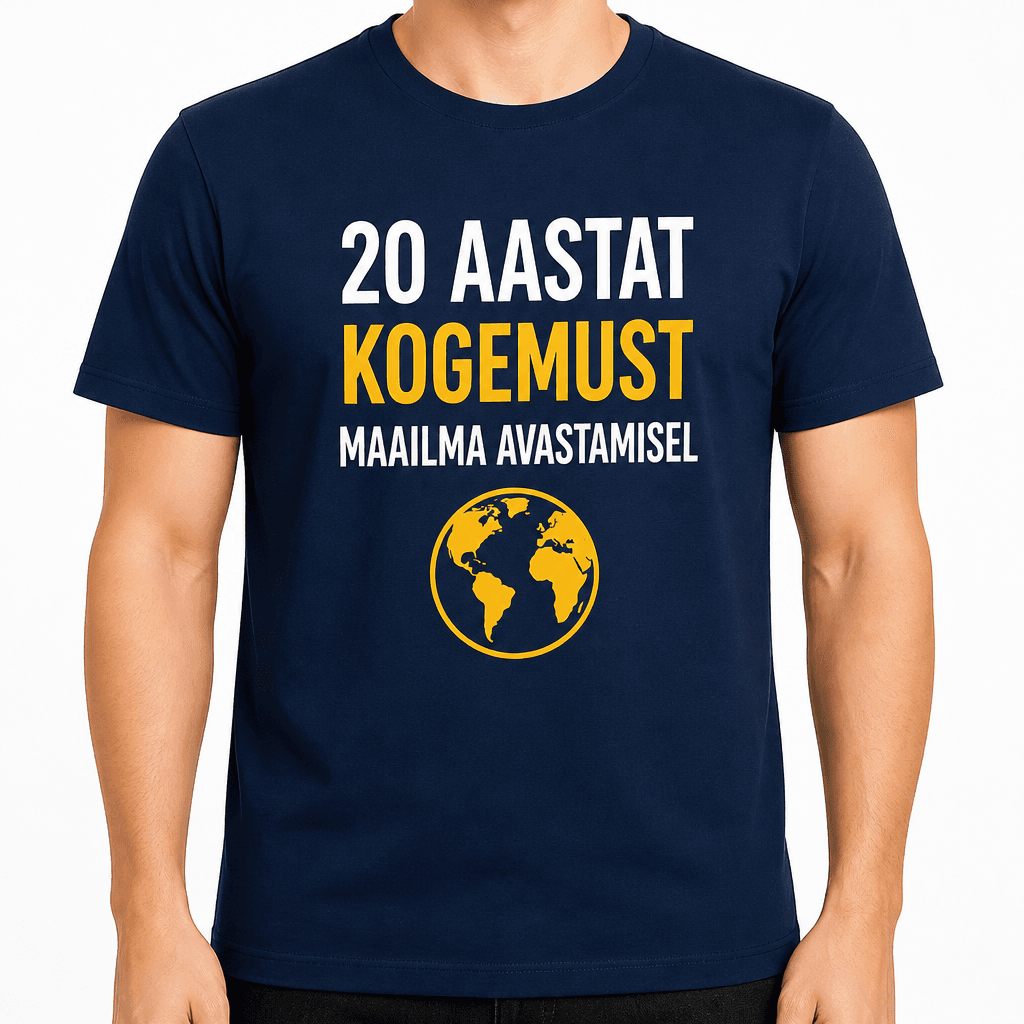 T-särk 20. sünnipäevaks – 20 aastat kogemust maailma avastamisel