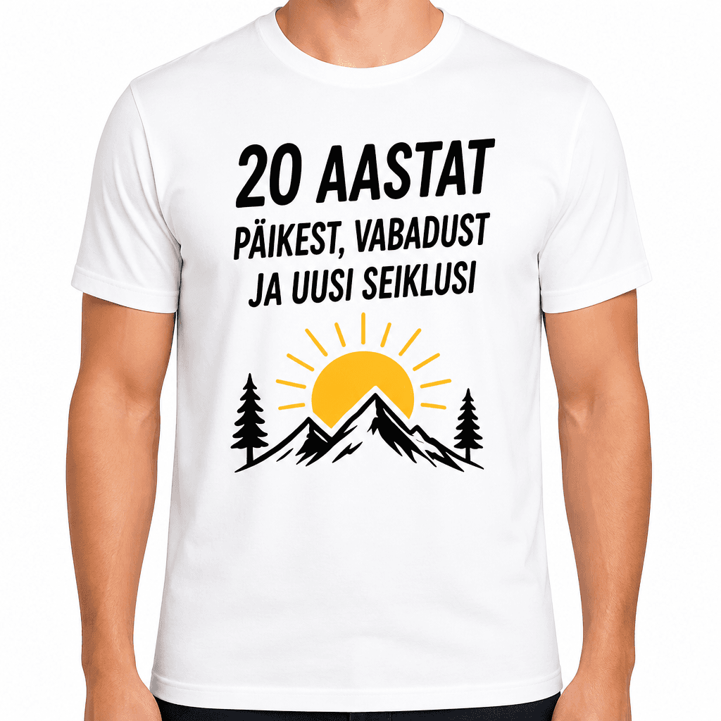 T-särk 20. sünnipäevaks – 20 aastat päikest, vabadust ja uusi seiklusi