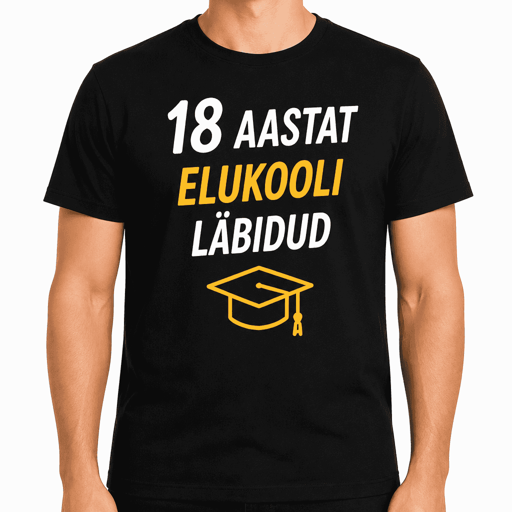 T-särk 18. sünnipäevaks – 18 aastat elukooli läbidud