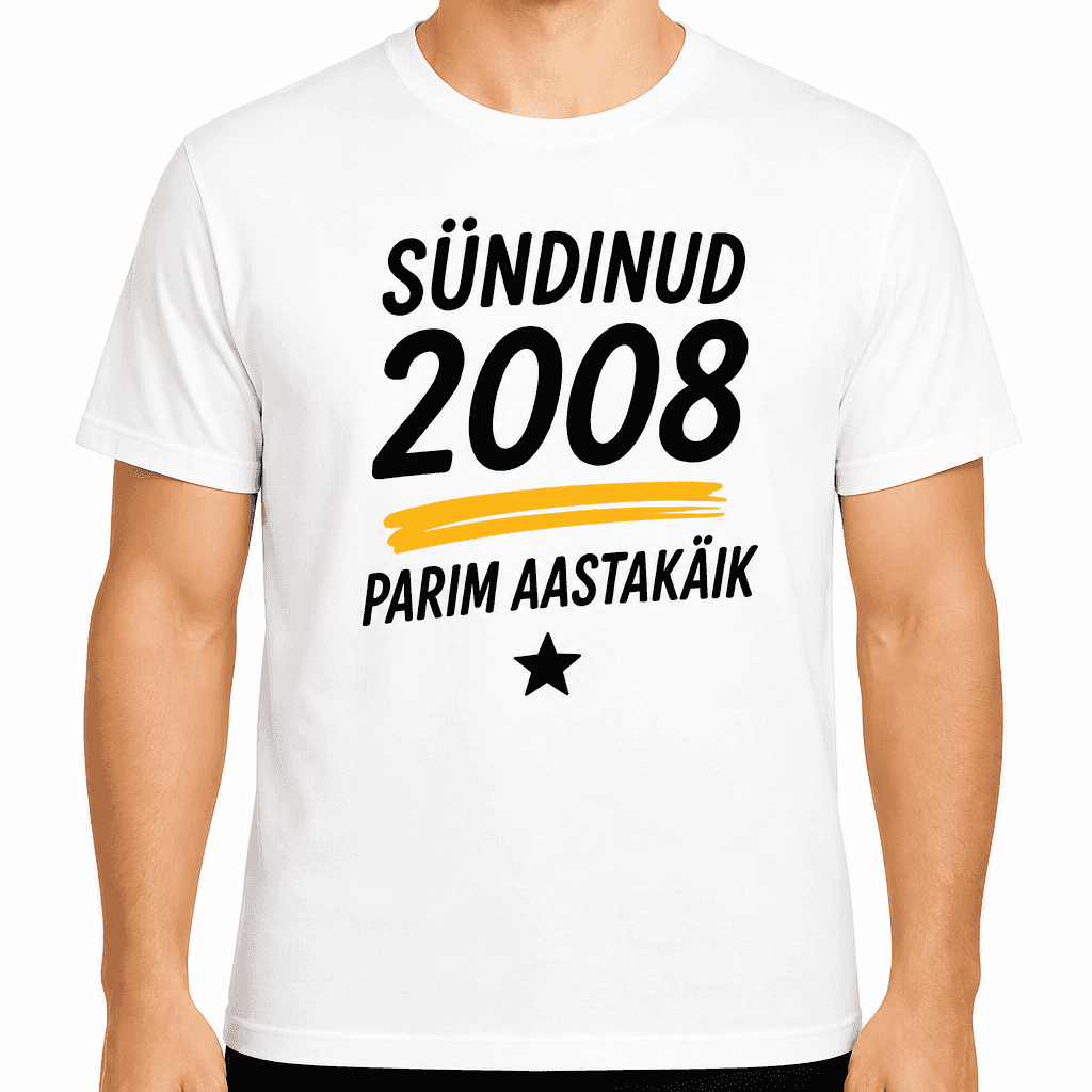 T-särk 18. sünnipäevaks – Sündinud 2008 parim aastakäik