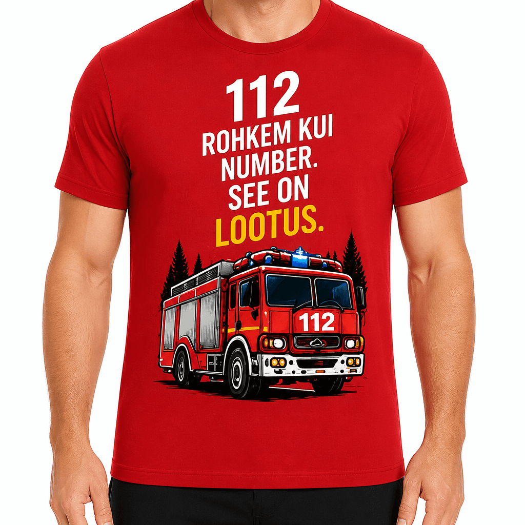 Tuletõrjuja T-särk – 112 rohkem kui number. See on lootus.