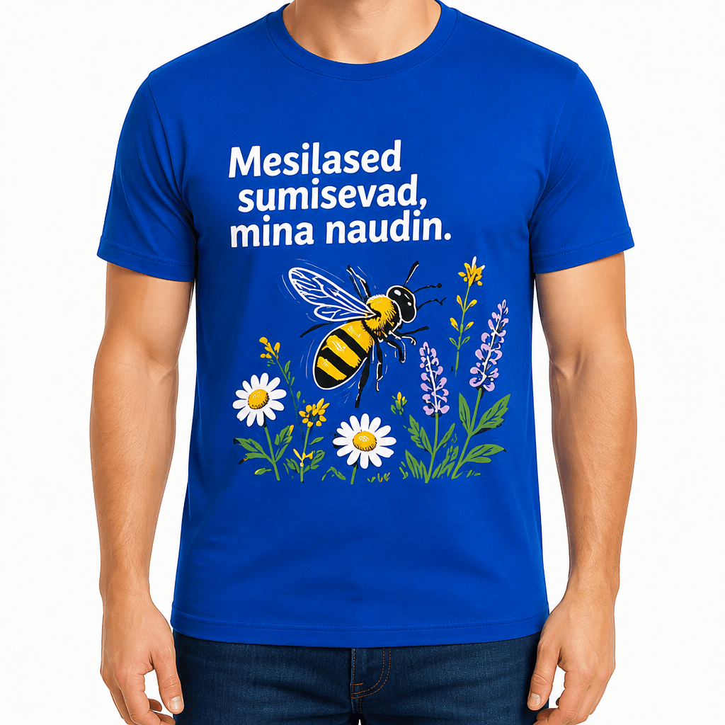 Mesiniku T-särk – Mesilased sumisevad, mina naudin.