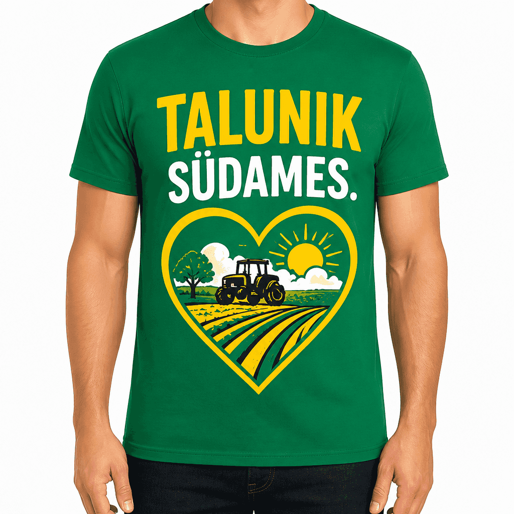 Talupidaja T-särk – TALUNIK SÜDAMES.