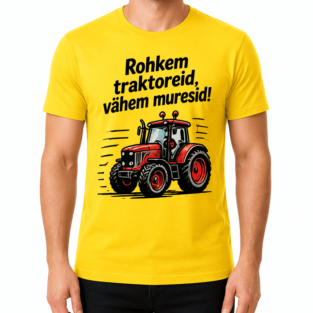 Talupidaja T-särk – Rohkem traktoreid, vähem muresid!