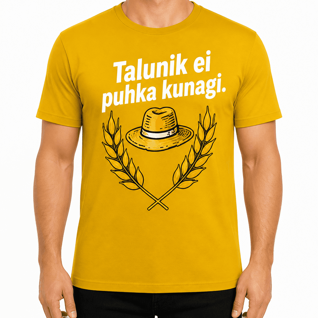 Talupidaja T-särk – Talunik ei puhka kunagi.