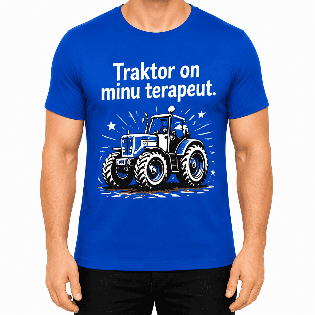 Talupidaja T-särk – Traktor on minu terapeut.