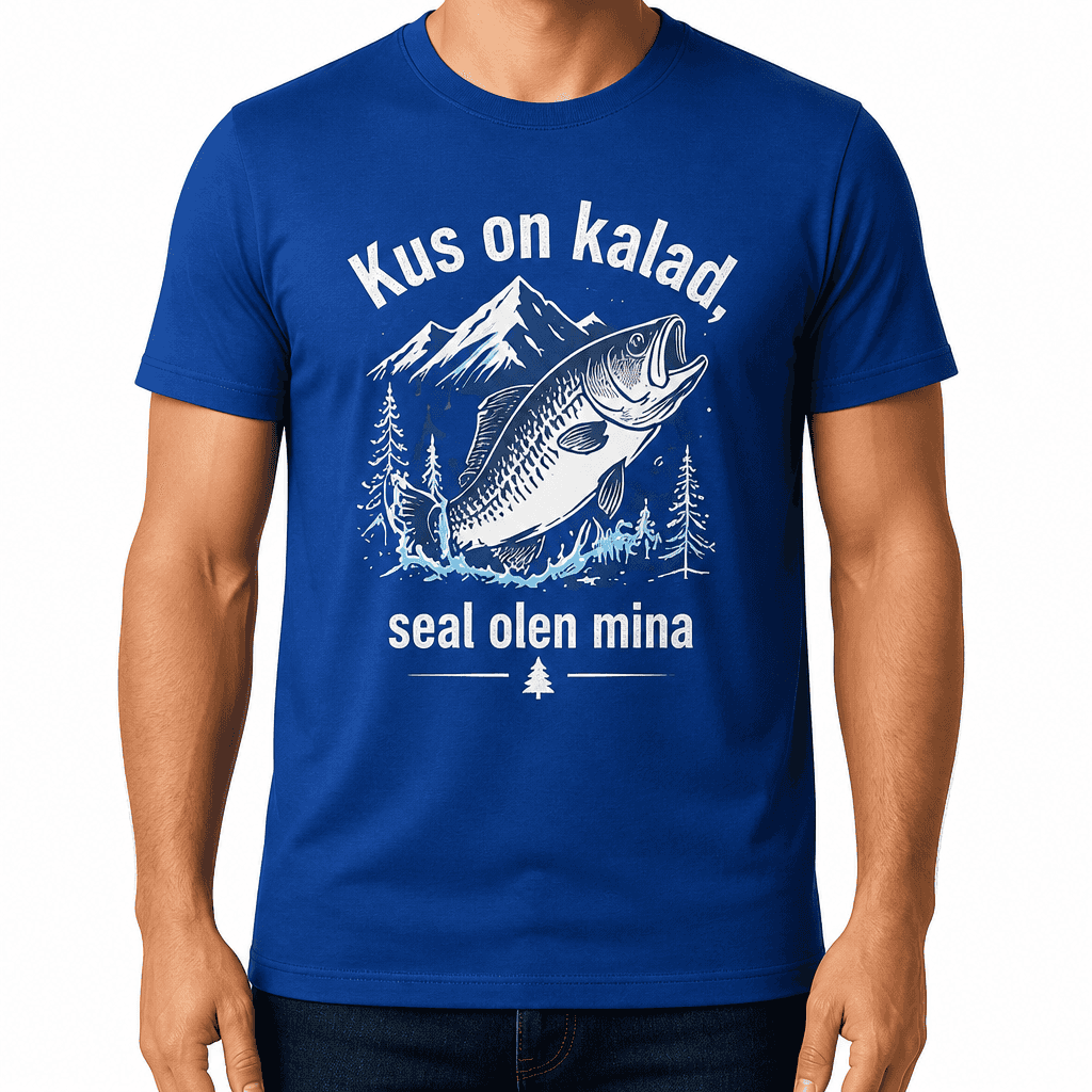 Kalamehe T-särk – Kus on kalad, seal olen mina