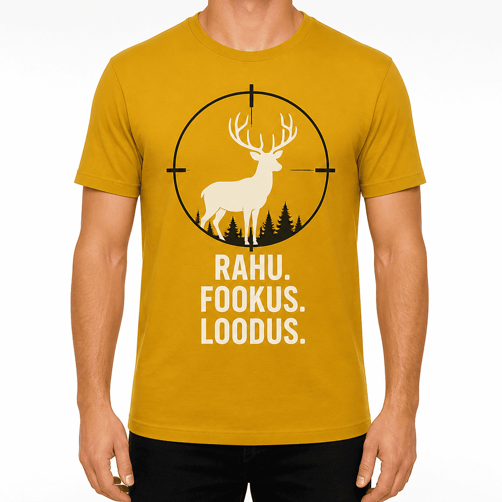 Jahimehe T-särk – Rahu. Fookus. Loodus.