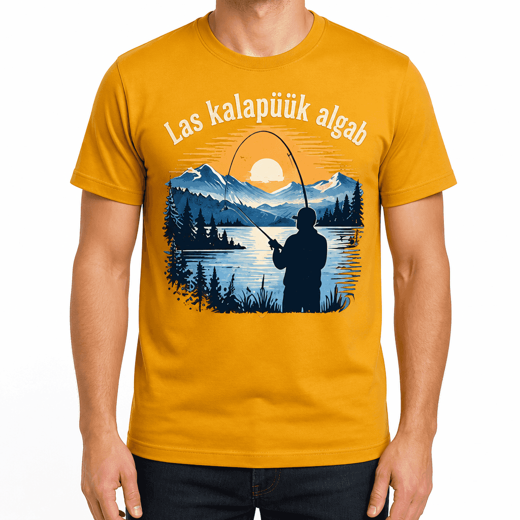 Kalamehe T-särk – Las kalapüük algab