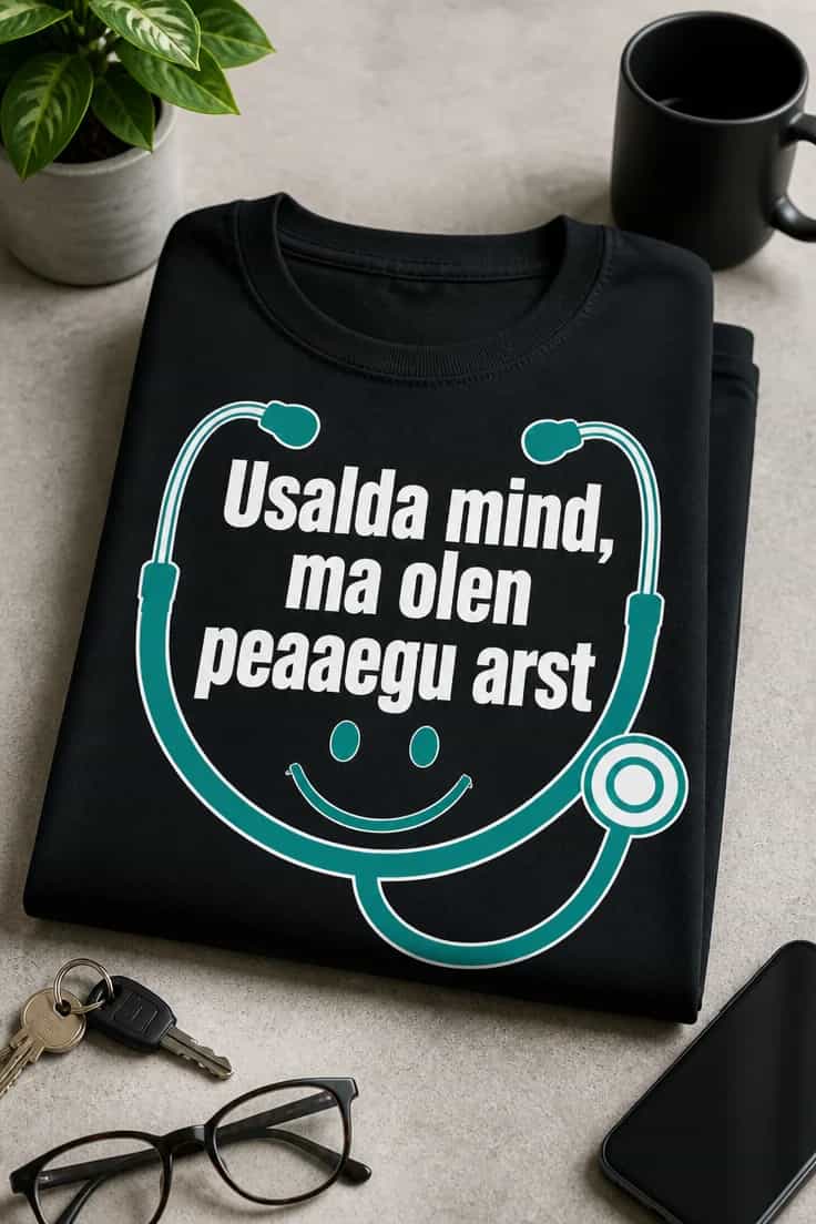 T-särk arstitudengile „Peaaegu arst“