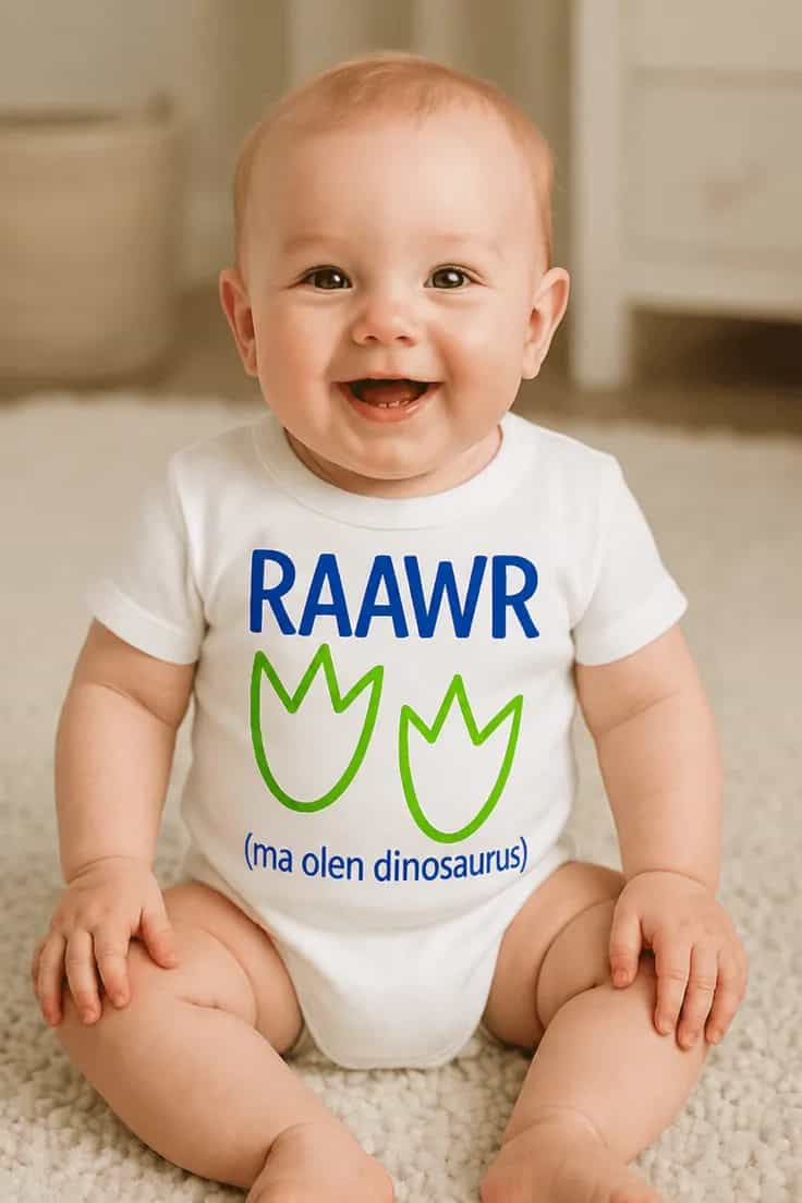 Beebi body dinosaurus – RAAWR (ma olen dinosaurus)