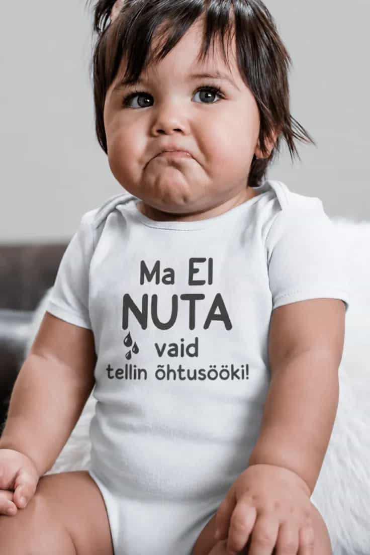 Beebi body Ma ei nuta. Ma EI NUTA vaid tellin õhtusööki!
