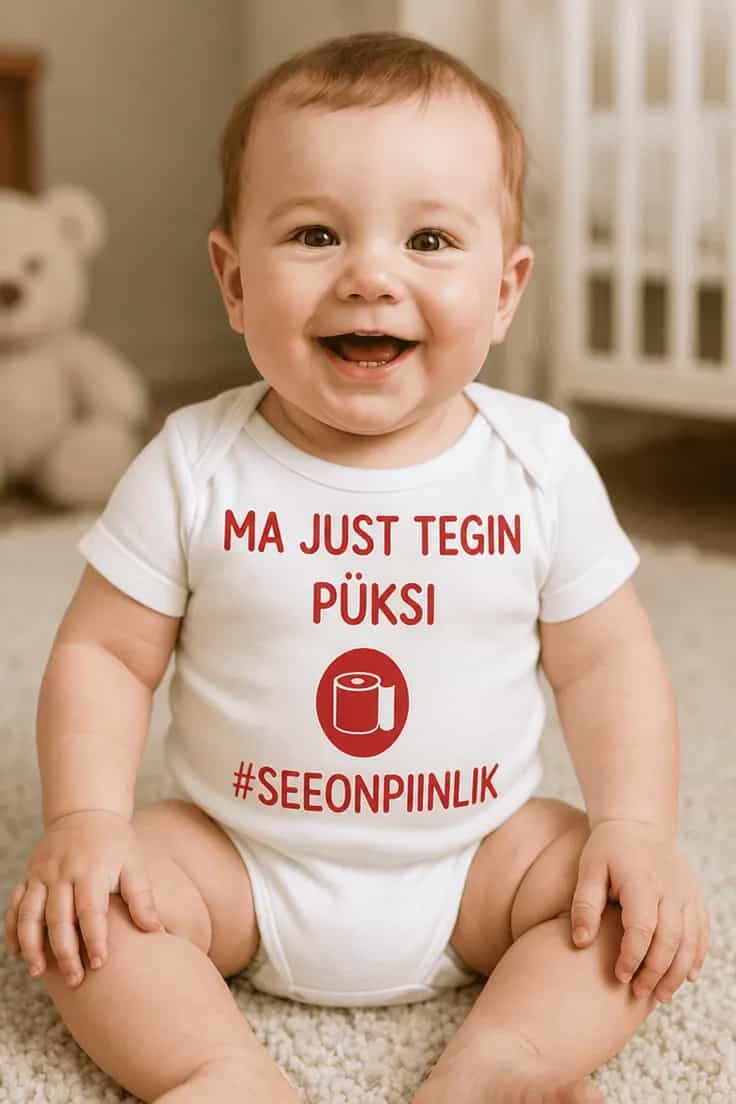 Beebi body Tegin püksi – MA JUST TEGIN PÜKSI