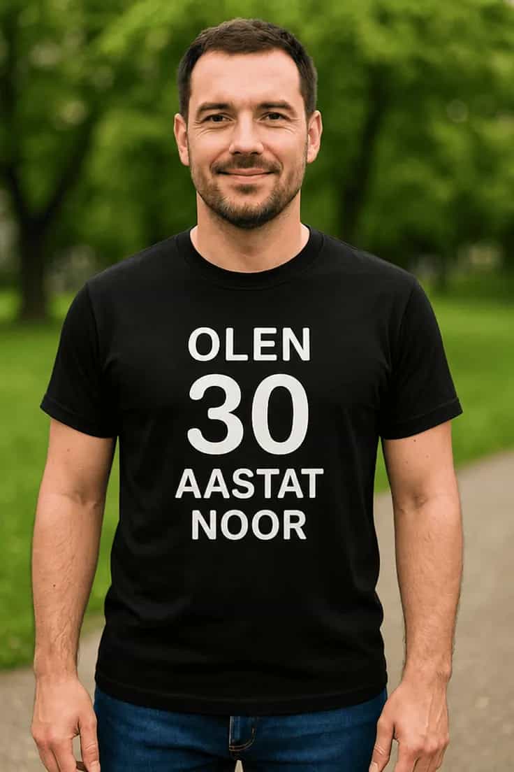 Naljakas T-sÀrk 30 aastat noor