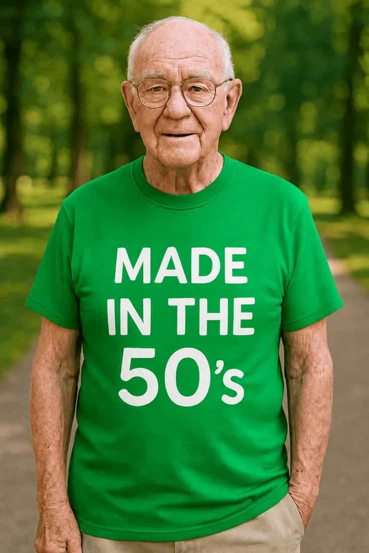 T-särk „Made in the 50's“ – kingitus vanaisale