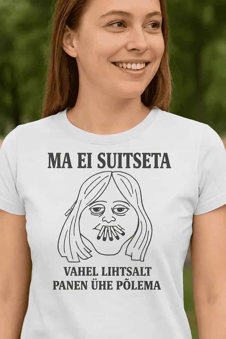 Naljakas T-särk ei suitseta – MA EI SUITSETA