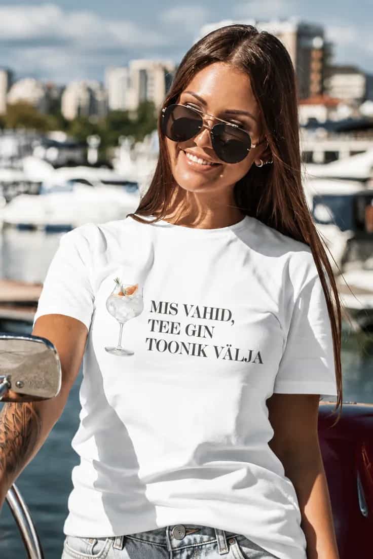Naljakas T-särk Gin tooniku nali – MIS VAHID,