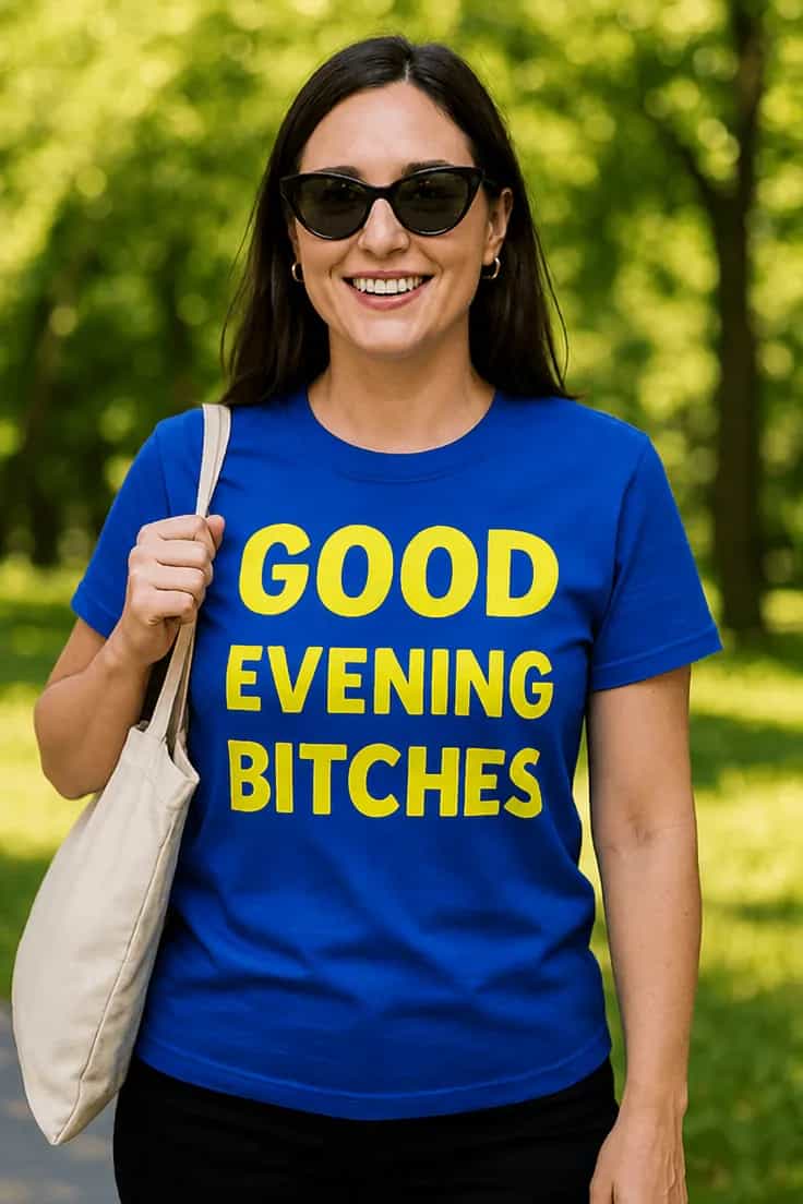Naljakas T-särk „Good Evening Bitches“