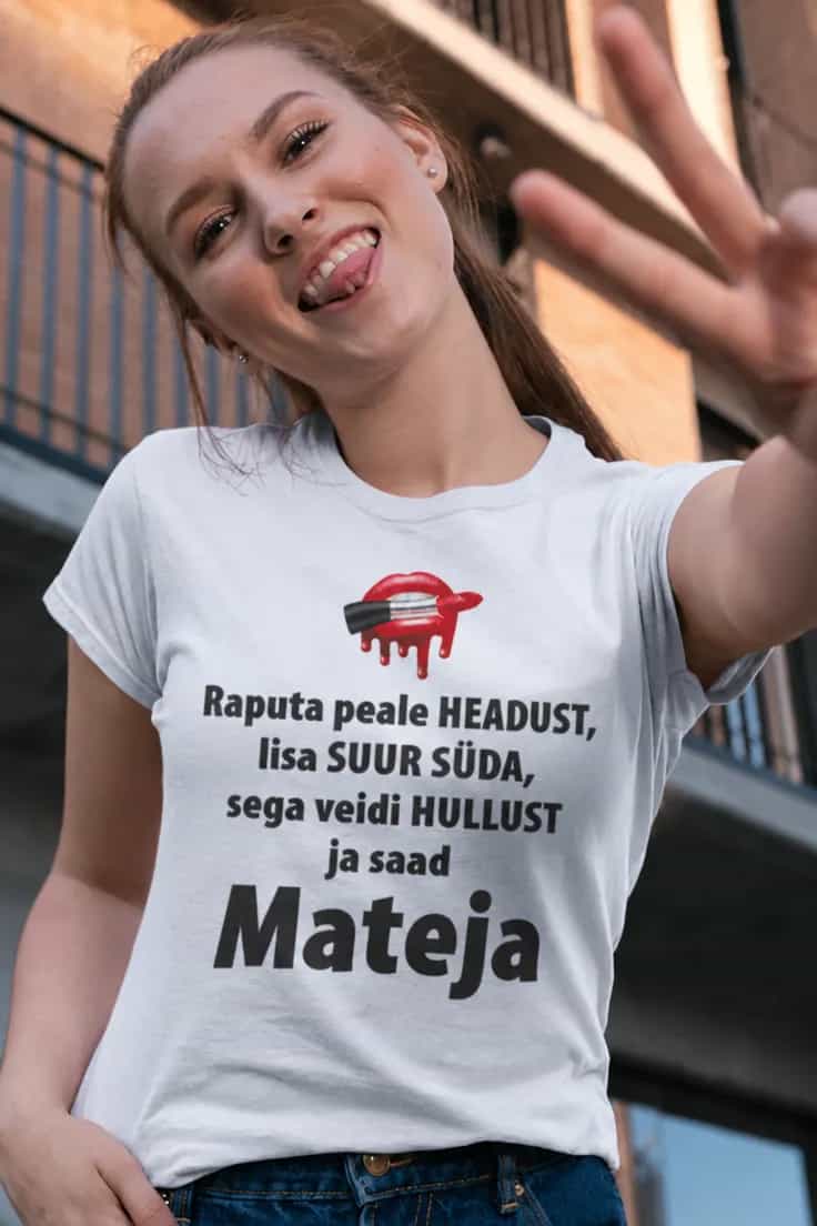 Naljakas T-särk Headuse retsept nimega