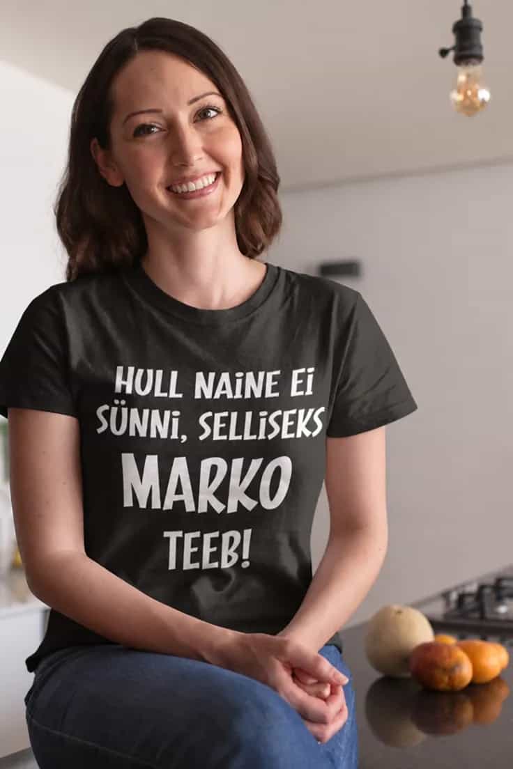 Hull naine nimega Marko t-särk
