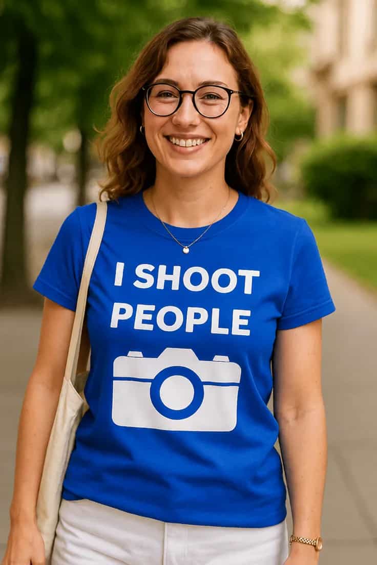 T-särk fotograafile „I shoot people“
