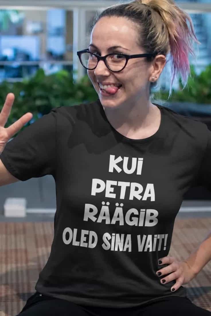 Naljakas T-särk Kui räägin oled vait nimega