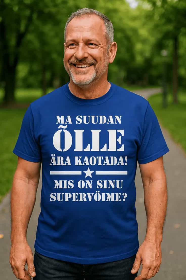 Naljakas T-särk Õlle kadumise supervõime