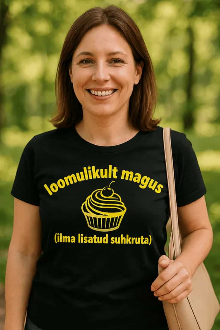 Naljakas T-särk „Loomulikult magus“