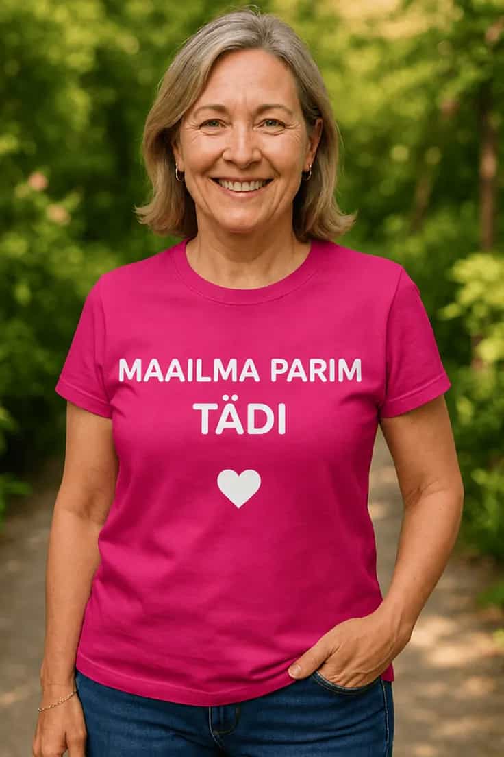 Naljakas T-särk Maailma parim tädi | MAAILMA PARIM