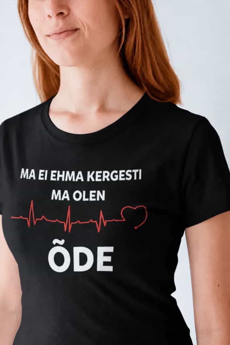 Naljakas T-särk meditsiiniõele – MA EI EHMA