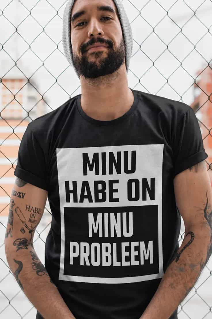 Naljakas T-särk Minu habe on probleem