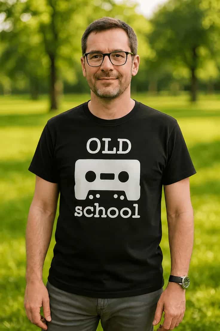 Retro T-särk „Old school“