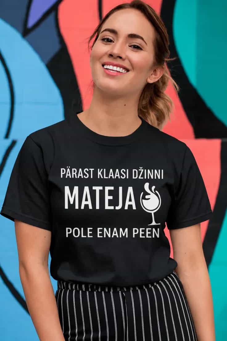 Naljakas T-särk Pärast klaasi džinni nimega
