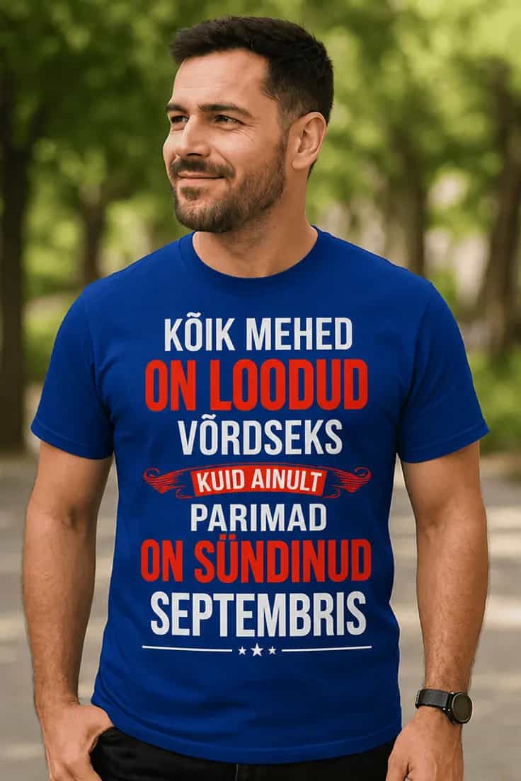 T-särk Parimad mehed sündinud soovitud kuul